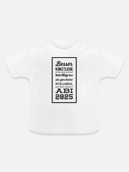 Abschluss - Baby Bio-T-Shirt mit Rundhals - Weiß