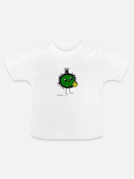 Flauschtier: "Lecker!" © Chyropterum Innoxius - Baby Bio-T-Shirt mit Rundhals - Weiß