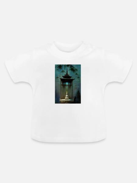 Tempel - Baby Bio-T-Shirt mit Rundhals - Weiß