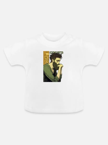 Cogito 03 - Baby Bio-T-Shirt mit Rundhals - Weiß