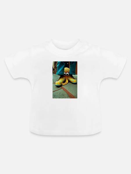 Anthropomorph 03 - Baby Bio-T-Shirt mit Rundhals - Weiß