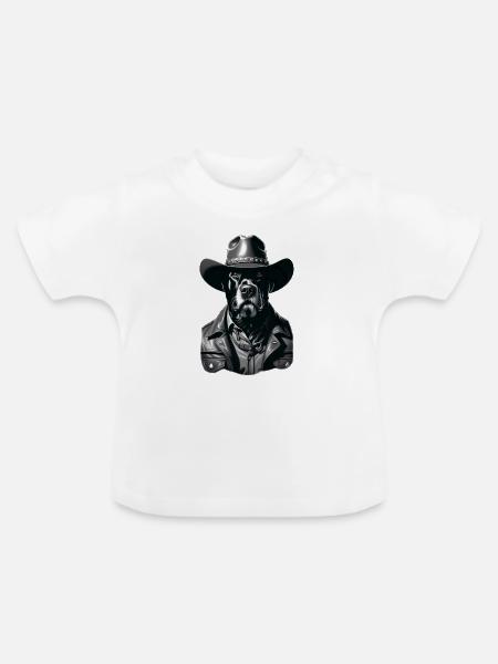 DogHat - Baby Bio-T-Shirt mit Rundhals - Weiß