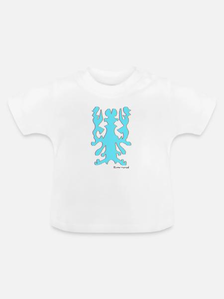 Proyecto_nuevo_-6-_-1-_-6- - Baby Bio-T-Shirt mit Rundhals - Weiß