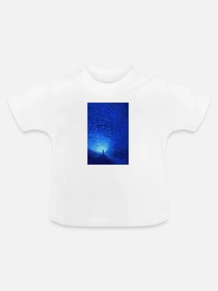 Azure Spiral Portal - Baby Bio-T-Shirt mit Rundhals - Weiß
