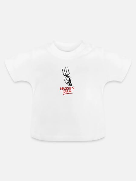 Maggie’s Farm Pitchfork - Baby Bio-T-Shirt mit Rundhals - Weiß