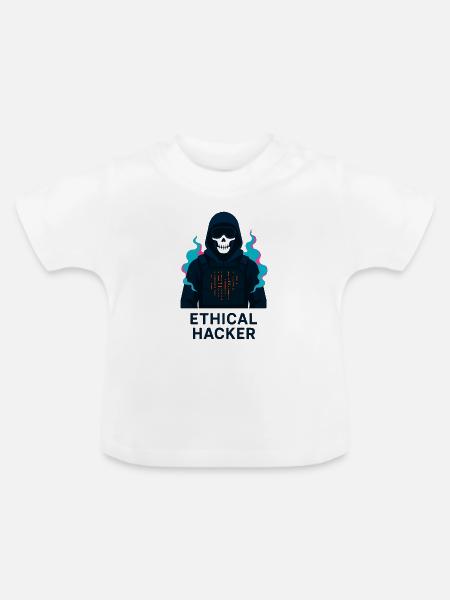 Ethischer Hacker – Cybersicherheit - Baby Bio-T-Shirt mit Rundhals - Weiß
