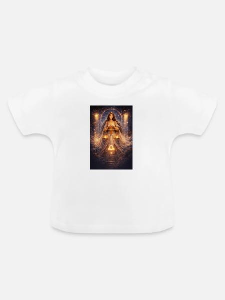 Waage - Baby Bio-T-Shirt mit Rundhals - Weiß