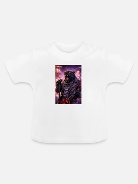 RockyZoo9 - Baby Bio-T-Shirt mit Rundhals - Weiß