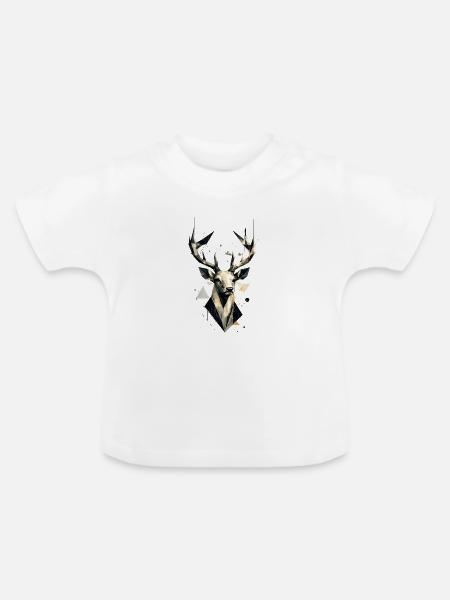 Wild Geometry - Baby Bio-T-Shirt mit Rundhals - Weiß