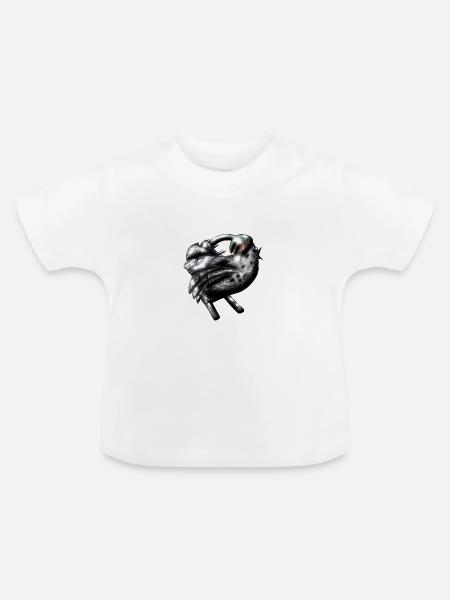 Huriya-Schöpfung - Baby Bio-T-Shirt mit Rundhals - Weiß