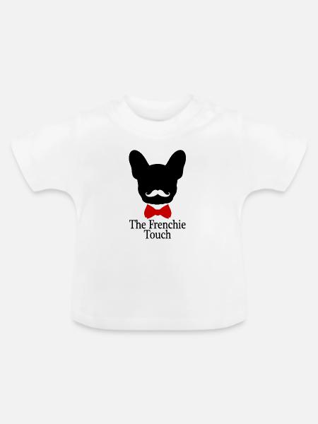 Der französische Touch - 009 - Baby Bio-T-Shirt mit Rundhals - Weiß