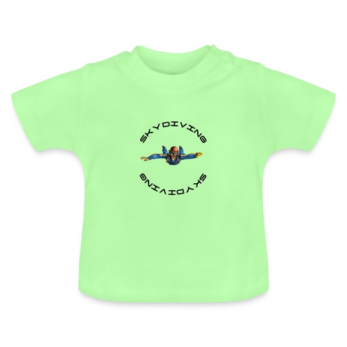 skydiving - Baby Bio-T-Shirt mit Rundhals