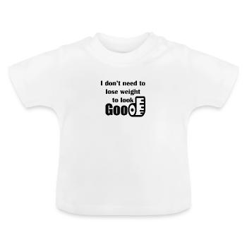 Pas de perte de poids - T-shirt bio col rond Bébé - blanc - Devant