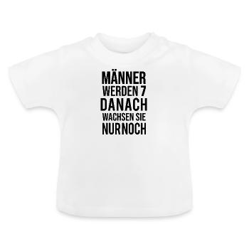 Les 7 ans après ils ne font que grandir - T-shirt bio col rond Bébé - blanc - Devant