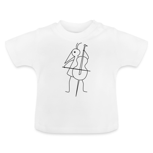 RUNNY-mit-Cello-Baß_1210 - Baby Bio-T-Shirt mit Rundhals