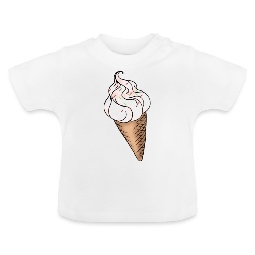 Softeis Vanille - Baby Bio-T-Shirt mit Rundhals