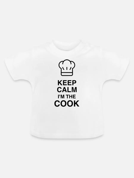 Koch / Kochen / Cooking / Chef - Baby Bio-T-Shirt mit Rundhals - Weiß