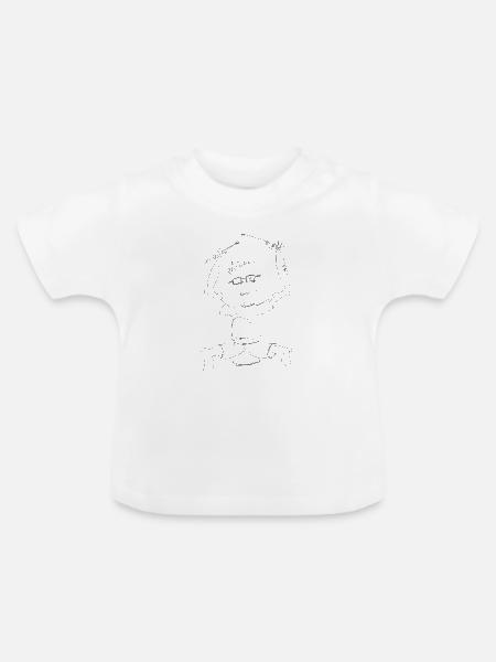 Drumnerd - Baby Bio-T-Shirt mit Rundhals - Weiß
