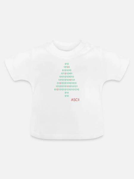 Christmascii - Baby Bio-T-Shirt mit Rundhals - Weiß