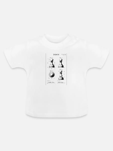 Pfandpatent-Bauplan - Baby Bio-T-Shirt mit Rundhals - Weiß
