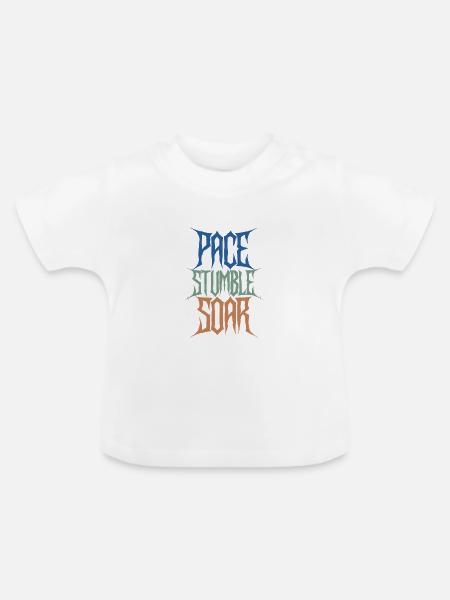 Pace Stumble Soar Style Heavy Metal - Baby Bio-T-Shirt mit Rundhals - Weiß