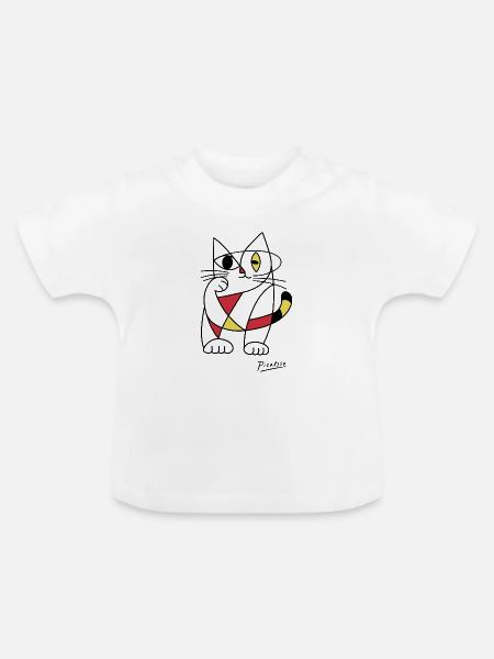 Picatsso - Baby Bio-T-Shirt mit Rundhals - Weiß