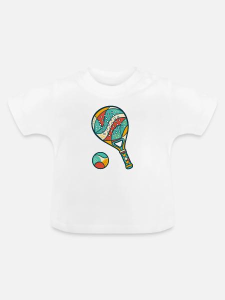 Paddel - Baby Bio-T-Shirt mit Rundhals - Weiß