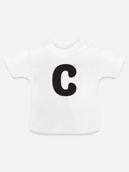 C - Baby Bio-T-Shirt mit Rundhals - Weiß