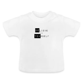 Motivation - Baby Bio-T-Shirt mit Rundhals - Weiß - Vorne