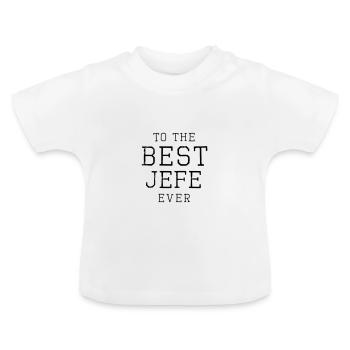 au meilleur jefe jamais - T-shirt bio col rond Bébé - blanc - Devant