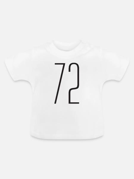 72 - Baby Bio-T-Shirt mit Rundhals - Weiß