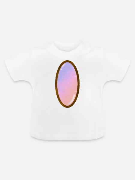 Edelstein 2 - Baby Bio-T-Shirt mit Rundhals - Weiß