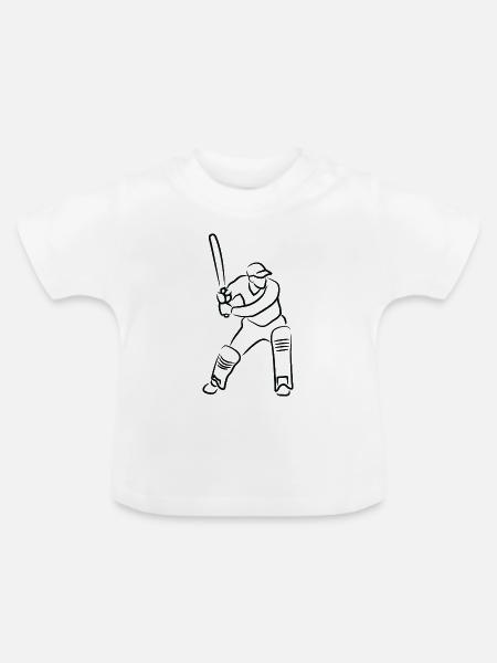 Cricket Kerl - Baby Bio-T-Shirt mit Rundhals - Weiß