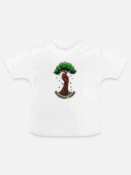 Willenskraft Wachst - Baby Bio-T-Shirt mit Rundhals - Weiß