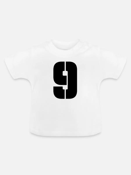 9 - Baby Bio-T-Shirt mit Rundhals - Weiß