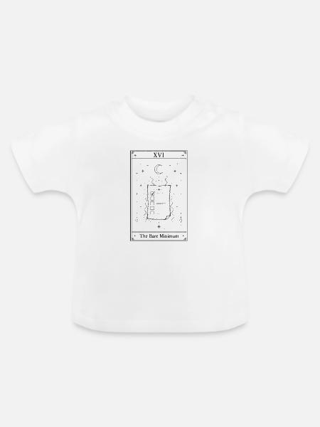Das absolute Minimum | Tarotkarte - Baby Bio-T-Shirt mit Rundhals - Weiß