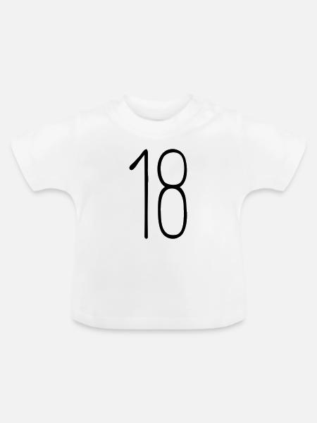 18 - Baby Bio-T-Shirt mit Rundhals - Weiß