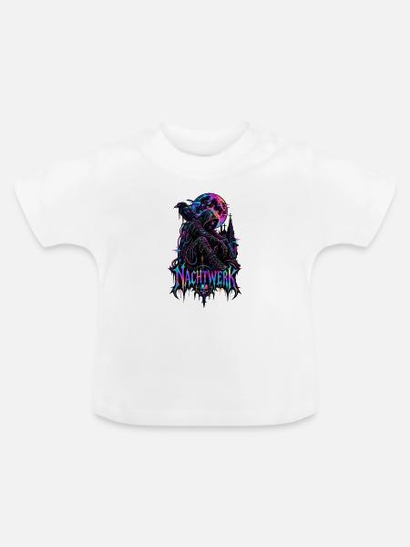 Nachtwerk Neon Sensenmann - Baby Bio-T-Shirt mit Rundhals - Weiß