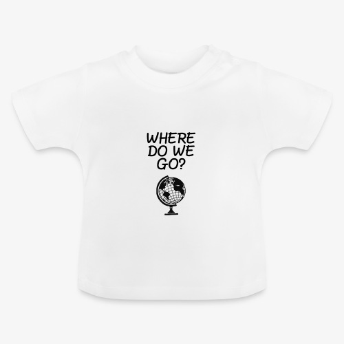 WorldMap | WhereDoWeGo? - Maglietta ecologica con scollo rotondo per neonato