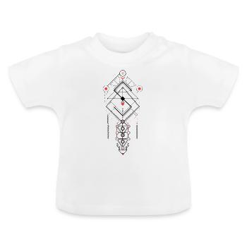 Géométrie sacrée - T-shirt bio col rond Bébé - blanc - Devant