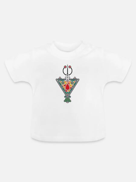 Juwelen von Kabylien - Baby Bio-T-Shirt mit Rundhals - Weiß