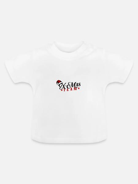X-Mas Team Weihnachten - Baby Bio-T-Shirt mit Rundhals - Weiß