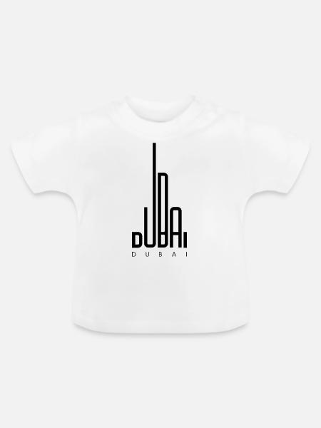 Dubai - Baby Bio-T-Shirt mit Rundhals - Weiß