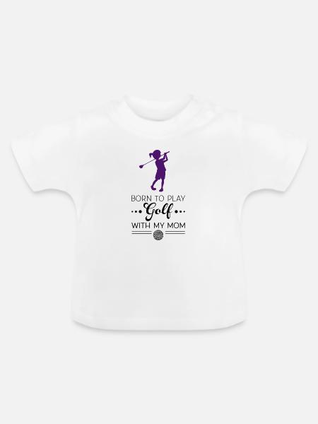 Golf - Baby Bio-T-Shirt mit Rundhals - Weiß