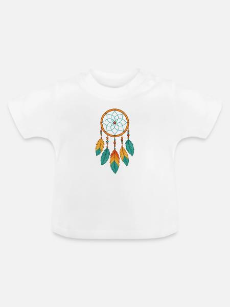 Traumfänger  - Baby Bio-T-Shirt mit Rundhals - Weiß