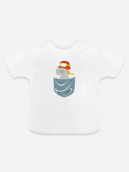 Scottish Terrier - Baby Bio-T-Shirt mit Rundhals - Weiß