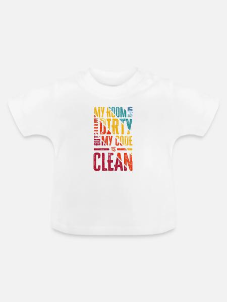 Lustiger Softwareingenieur und Programmierer - Baby Bio-T-Shirt mit Rundhals - Weiß
