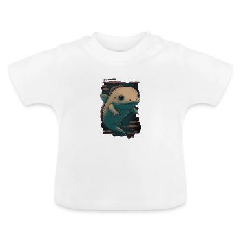Axolotl - Baby Bio-T-Shirt mit Rundhals - Weiß - Vorne
