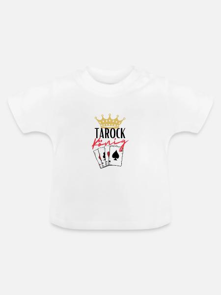 Tarock König - Baby Bio-T-Shirt mit Rundhals - Weiß