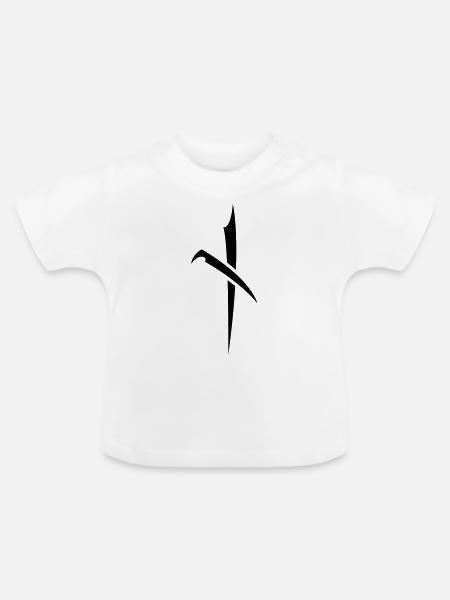 Naudiz - Baby Bio-T-Shirt mit Rundhals - Weiß